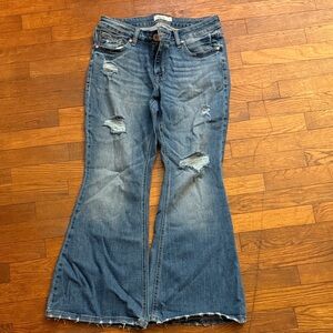 Classic Blue Flare Jeans short length